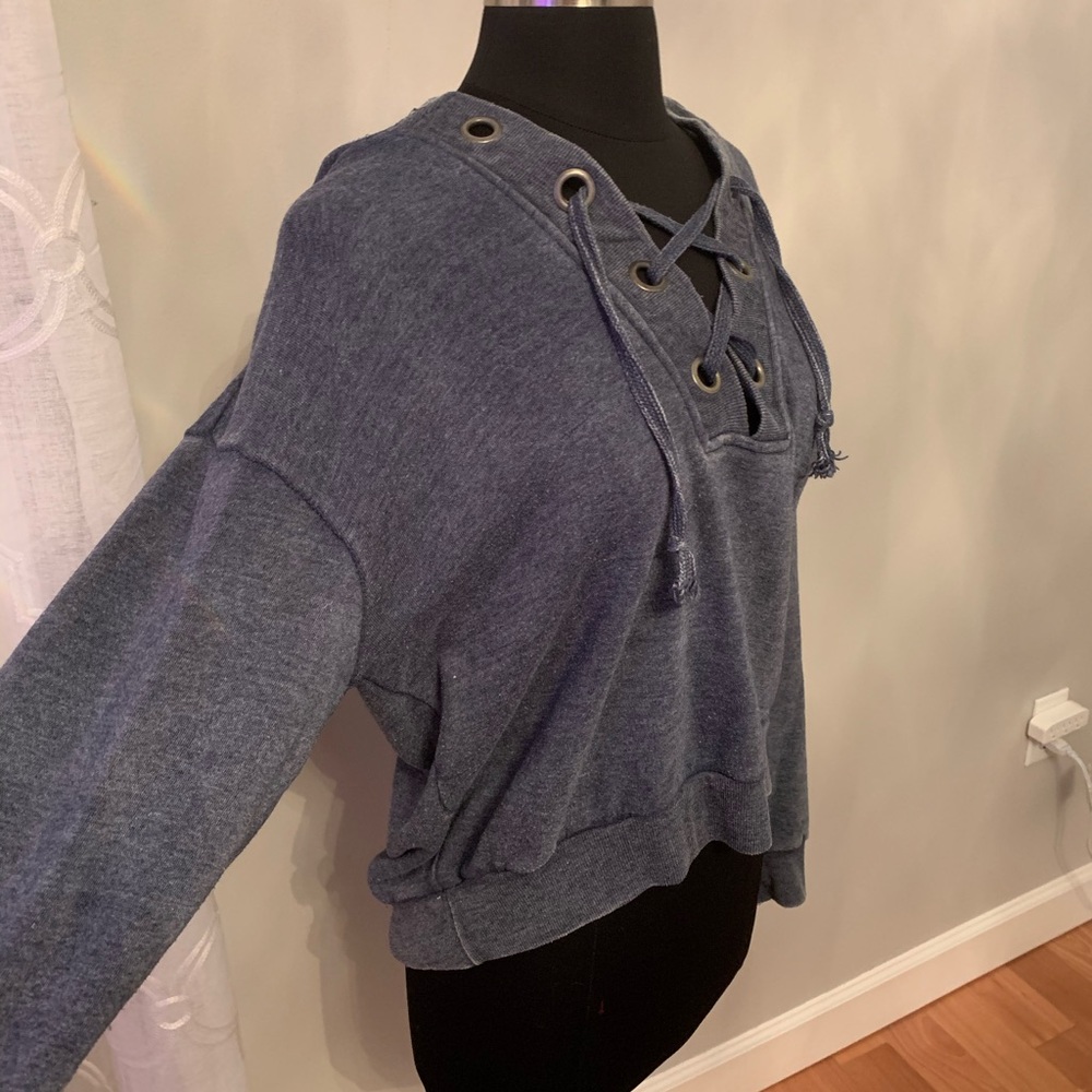 Lace up Hoodie